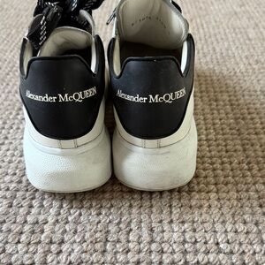 Alexander McQUEEN Gorgeous Black and White Platform Sneakers